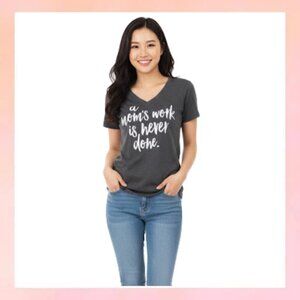 Cute. Women’s. Tee Short Sleeve Gray Size Small